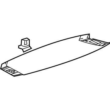 22823145 GM Upper Trim Panel, Black, Rear Illustration 1 of 1