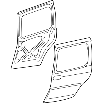 GM 88980791 Door Shell 88980791 GM Door Shell Illustration 1 of 1