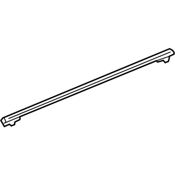23224856 GM Upper Molding, Silver, Rear Passenger Side Illustration 1 of 1
