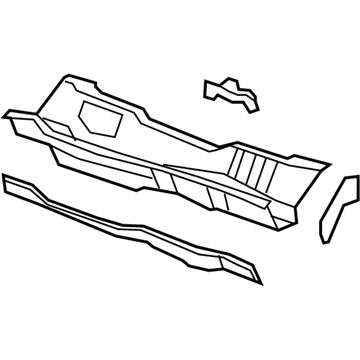 GM 19208799 Cowl Panel 19208799 GM Cowl Panel Illustration 1 of 1