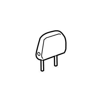 GM 84377960 Headrest, Front 84377960 GM Headrest, Front Illustration 1 of 1
