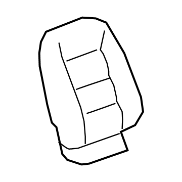 GM 84351451 Seat Back Cover, Front 84351451 GM Seat Back Cover, Front Illustration 1 of 1
