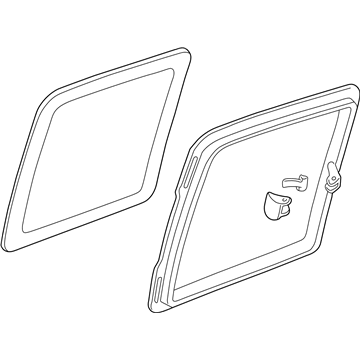 Chevy 88939709 Moveable Glass
