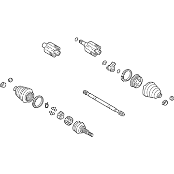 GM 20859642 Axle Assembly, Front Driver Side 20859642 GM Axle Assembly, Front Driver Side Illustration 1 of 1
