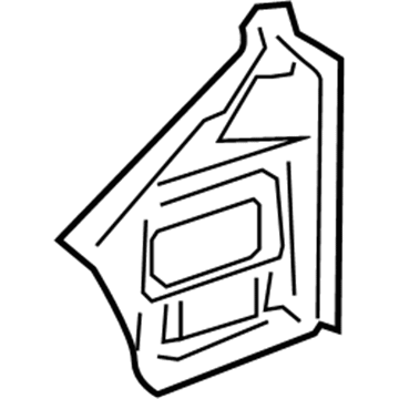 GM 22697704 Filler Panel, Rear Outer Driver Side 22697704 GM Filler Panel, Rear Outer Driver Side Illustration 1 of 1