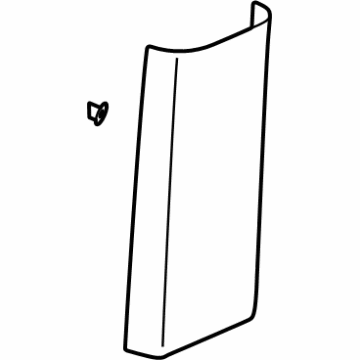 GM 84701428 Center Pillar Trim, Fawn, Driver Side 84701428 GM Center Pillar Trim, Fawn, Driver Side Illustration 1 of 1