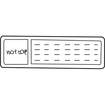 Chevy 30028268 Air Bag Label
