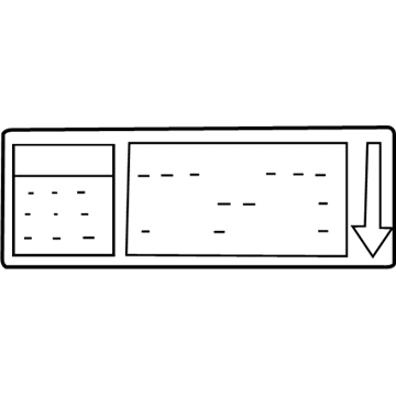 Chevy 30027469 A/C Label