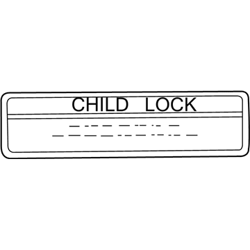 Chevy 30012505 Info Label