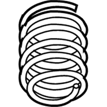 GM 15829635 Coil Spring, Front 15829635 GM Coil Spring, Front Illustration 1 of 1