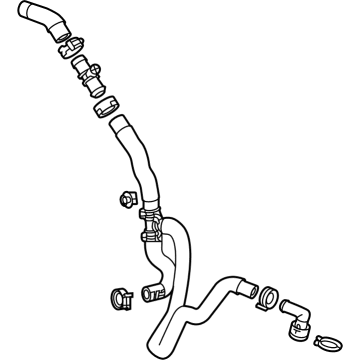 GM 84697660 Coolant Hose 84697660 GM Coolant Hose Illustration 1 of 1