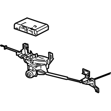 15839055 GM Actuator Assembly, Rear Passenger Side Illustration 1 of 1
