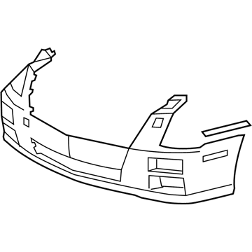 GM 19178893 Bumper Cover 19178893 GM Bumper Cover Illustration 1 of 1