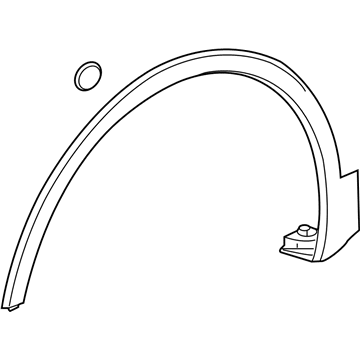 23441776 GM Wheel Opening Molding, Front Driver Side Illustration 1 of 1