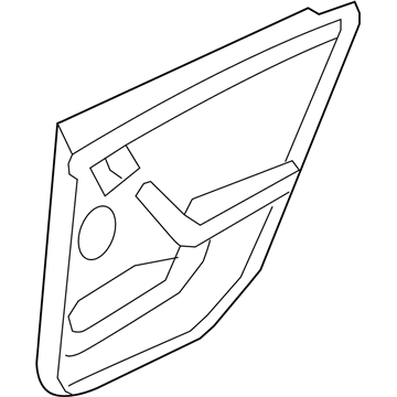 GM 92204587 Door Trim Panel 92204587 GM Door Trim Panel Illustration 1 of 1