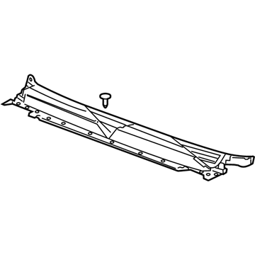 GM 25872303 Cowl Grille, Black, Center 25872303 GM Cowl Grille, Black, Center Illustration 1 of 1