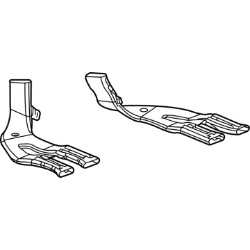 GM 84199484 Floor Duct, Driver Side 84199484 GM Floor Duct, Driver Side Illustration 1 of 1