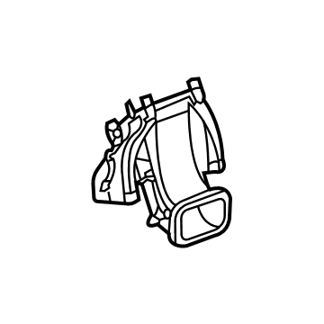 GM 39117449 Center Duct, Rear 39117449 GM Center Duct, Rear Illustration 1 of 1