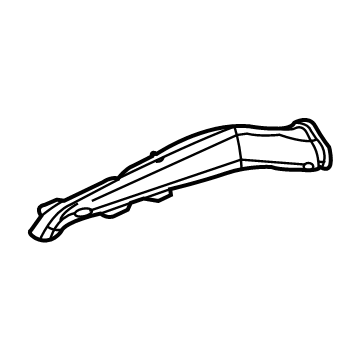 23276295 GM Floor Duct, Driver Side Illustration 1 of 1