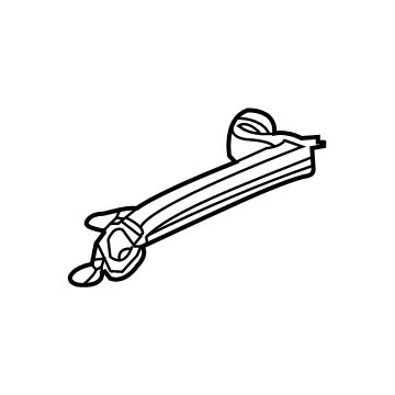 39117439 GM Defroster Duct, Driver Side Illustration 1 of 1