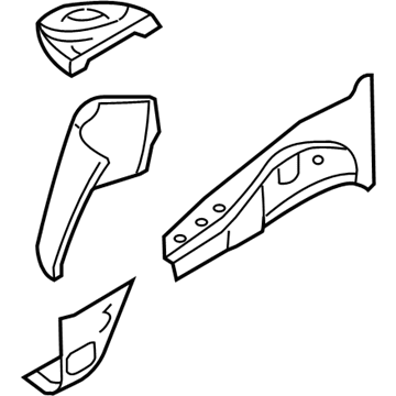 88895490 GM Apron Assembly, Front Driver Side Illustration 1 of 1