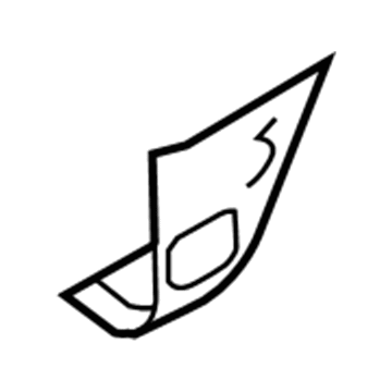 10423547 GM Front Panel, Passenger Side Illustration 1 of 1
