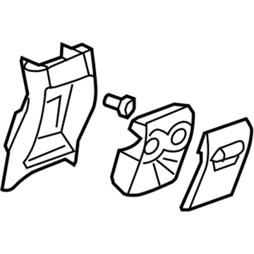 GM 15827419 Rear Trim Panel 15827419 GM Rear Trim Panel Illustration 1 of 1