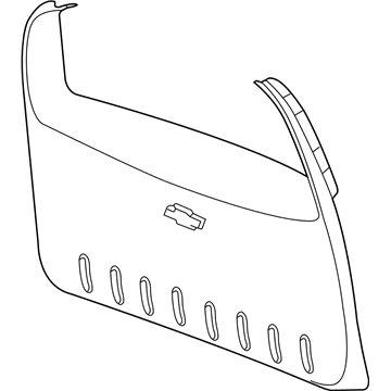 GM 15783704 Lower Trim Panel, Black, Rear 15783704 GM Lower Trim Panel, Black, Rear Illustration 1 of 1