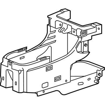 GM 20926618 Lower Bracket, Center 20926618 GM Lower Bracket, Center Illustration 1 of 1