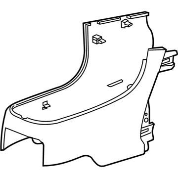 GM 15821373 Console, Black 15821373 GM Console, Black Illustration 1 of 1