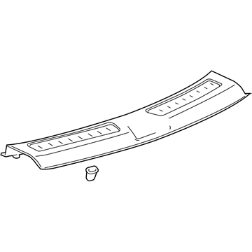 GM 84272478 Sill Panel, Black, Rear 84272478 GM Sill Panel, Black, Rear Illustration 1 of 1