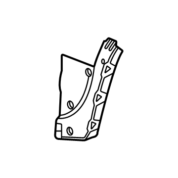 GM 84533246 Wheelhouse Panel, Front Passenger Side 84533246 GM Wheelhouse Panel, Front Passenger Side Illustration 1 of 1