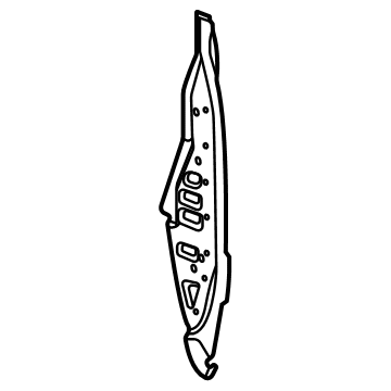 GM 84661137 Filler, Passenger Side 84661137 GM Filler, Passenger Side Illustration 1 of 1