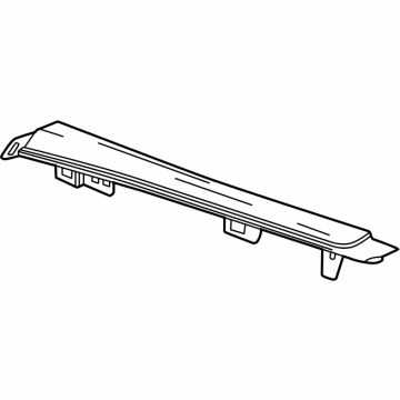 GM 84895135 Applique Assembly-Instrument Panel Trim Plate *Matt Chrome 84895135 GM Applique Assembly-Instrument Panel Trim Plate *Matt Chrome Illustration 1 of 1