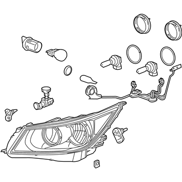 GM 20941382 Headlamp Assembly, Front Passenger Side 20941382 GM Headlamp Assembly, Front Passenger Side Illustration 1 of 1