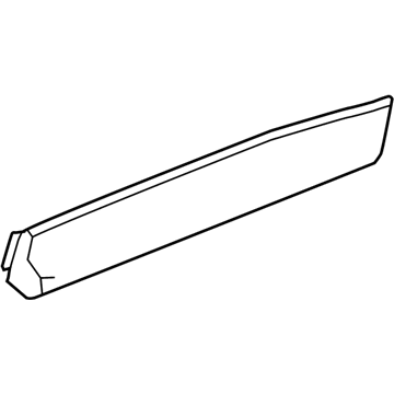 GM 22985714 Lower Molding, Rear Passenger Side 22985714 GM Lower Molding, Rear Passenger Side Illustration 1 of 1