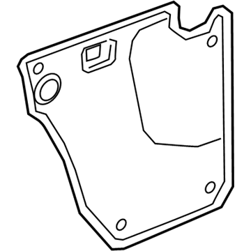 23274421 GM Water Deflector, Inner Driver Side Illustration 1 of 1