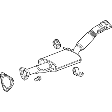GM 60005991 Front Muffler 60005991 GM Front Muffler Illustration 1 of 1