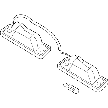 GM 95387158 License Lamp 95387158 GM License Lamp Illustration 1 of 1