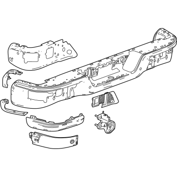 GM 85049666 Bumper Assembly, Front Rear 85049666 GM Bumper Assembly, Front Rear Illustration 1 of 1