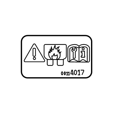 Chevy 85114017 Fuse Box Label