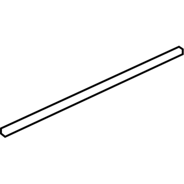 GM 20940627 Belt Molding, Front Passenger Side 20940627 GM Belt Molding, Front Passenger Side Illustration 1 of 1