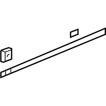 22763858 GM Side Molding, Front Driver Side Illustration 1 of 1