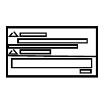 Chevy 24258938 Caution Label