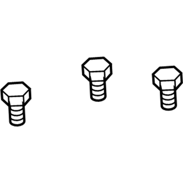 11052295 GM Battery Tray Bolt Illustration 1 of 1