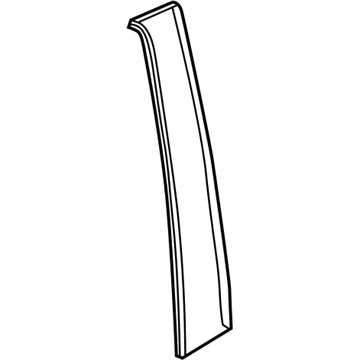 GM 42601945 Black Out Tape, Outer Driver Side 42601945 GM Black Out Tape, Outer Driver Side Illustration 1 of 1