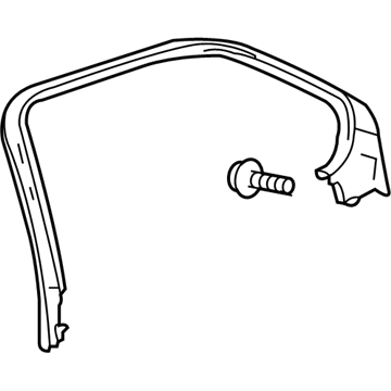 20830405 GM Upper Trim, Passenger Side Illustration 1 of 1
