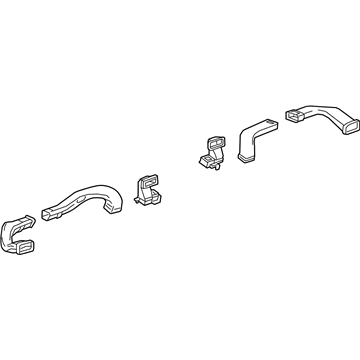 GM 23406915 Outlet Duct, Outer Passenger Side 23406915 GM Outlet Duct, Outer Passenger Side Illustration 1 of 1