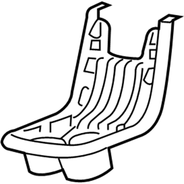 GM 25874143 Front Cupholder 25874143 GM Front Cupholder Illustration 1 of 1