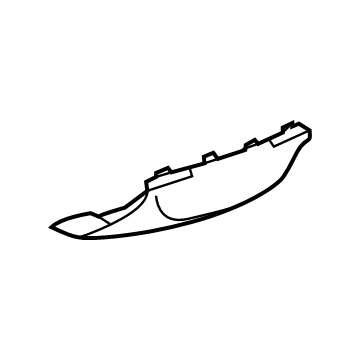 84843464 GM Skid Plate, Black, Rear Illustration 1 of 1
